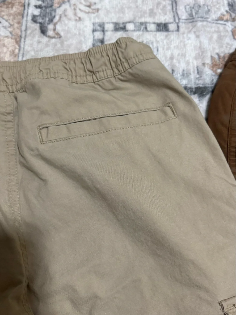 2 Pair- Old Navy Boys XL 14-16 Tech Taper Cargo Pants 2 Pair Lot Tan Brown